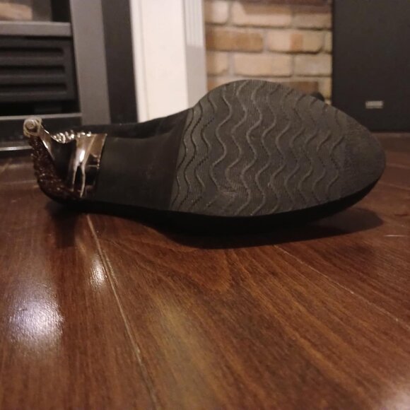 Blink Suede Knee-High Studded Stiletto Boots - Women's US 9.5 - Picture 10 of 11